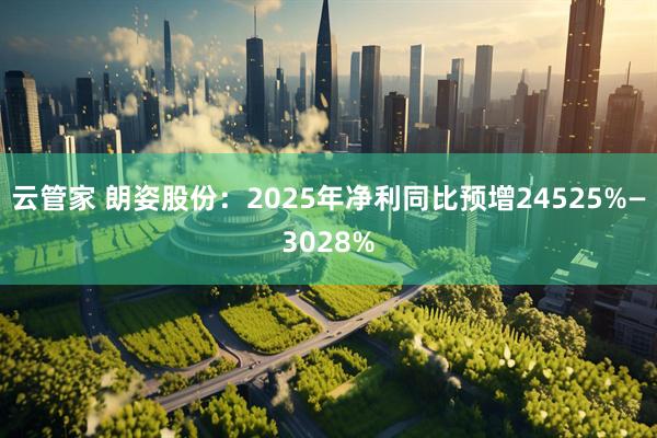 云管家 朗姿股份：2025年净利同比预增24525%—3028%