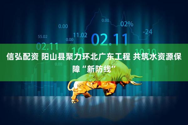 信弘配资 阳山县聚力环北广东工程 共筑水资源保障“新防线”